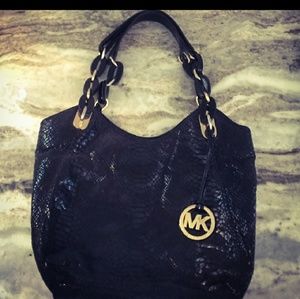 Gorgeous Michael Kors Python Leather Bag